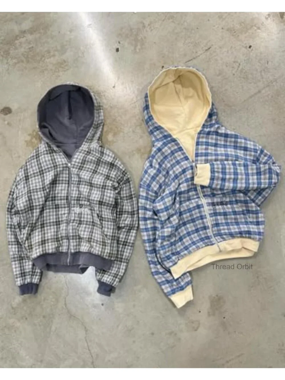 Checkered Hoodie, Y2K Hip-Hop Sportswear, Casual Jacket, Long Sleeve Pullover